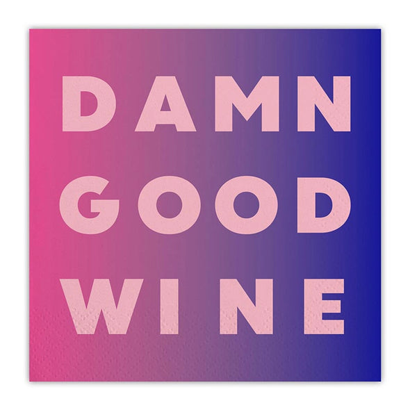 Slant Damn Good Wine Napkins