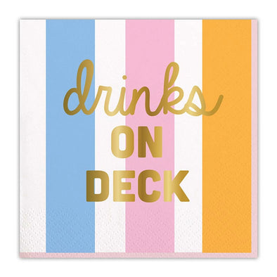 "Drinks On Deck" Napkins