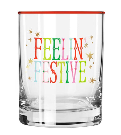 Slant "Feelin' Festive" Glass