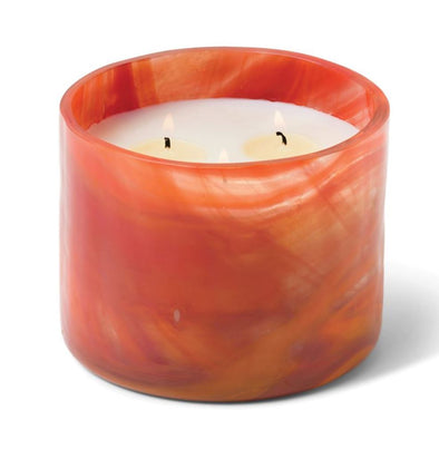Orange & Pink Swirl Candle