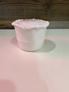 White Stackable Salt-Pepper Cellar with Lid