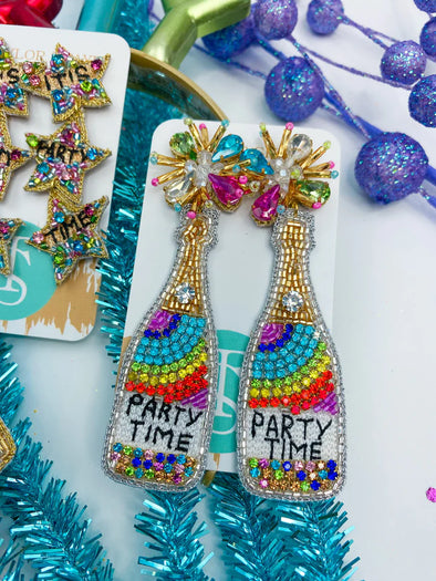 Let's Party Bottle Earrings