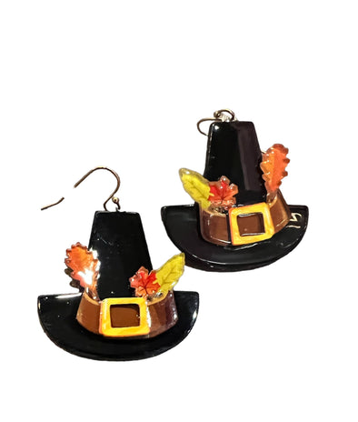 Pilgrim Hat Earrings