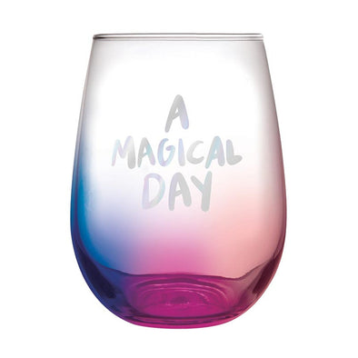 "A Magical Day" Stemless Wine Glass