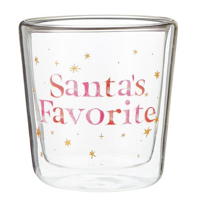 Slant "Santa's Favorite" Glass