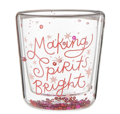 Slant "Making Spirits Bright" Glass